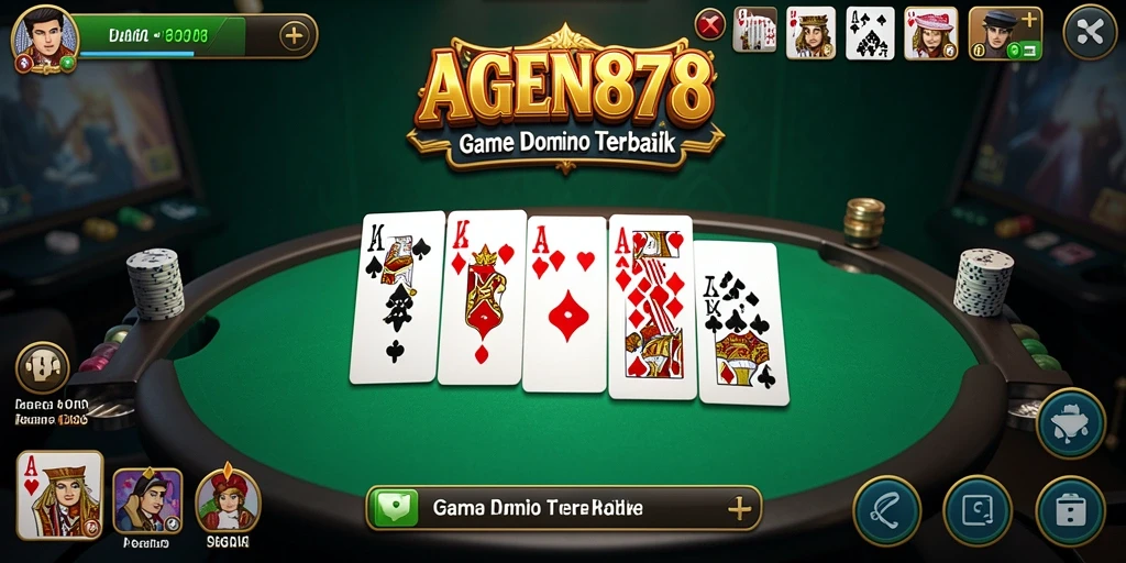 Screenshot utama AGEN878 menampilkan pemain sedang berkompetisi dalam permainan Domino.