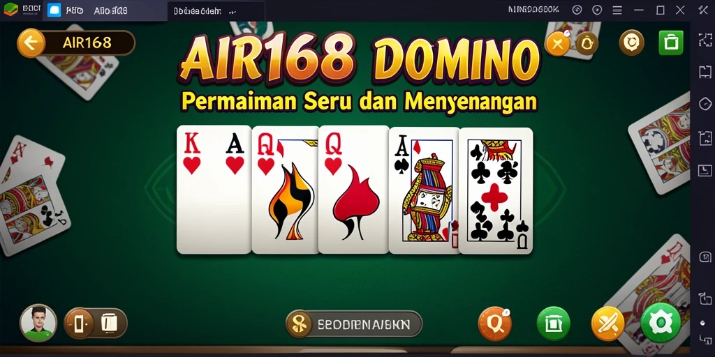 Tampilan gameplay seru dari permainan Domino AIR168.