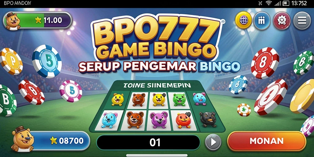 Tampilan gameplay seru di BPO777 permainan Bingo.