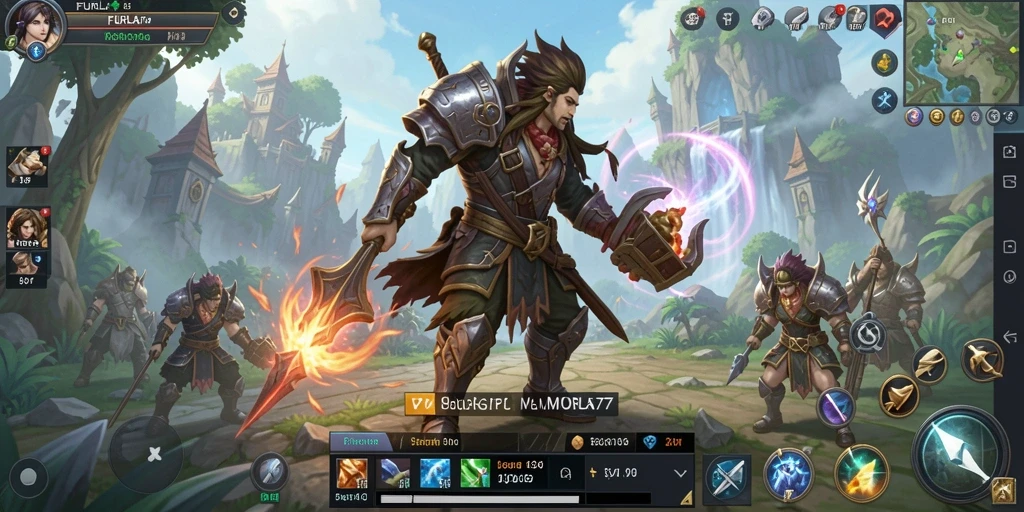 Gameplay seru FURLA77 di dunia MMORPG yang luas.