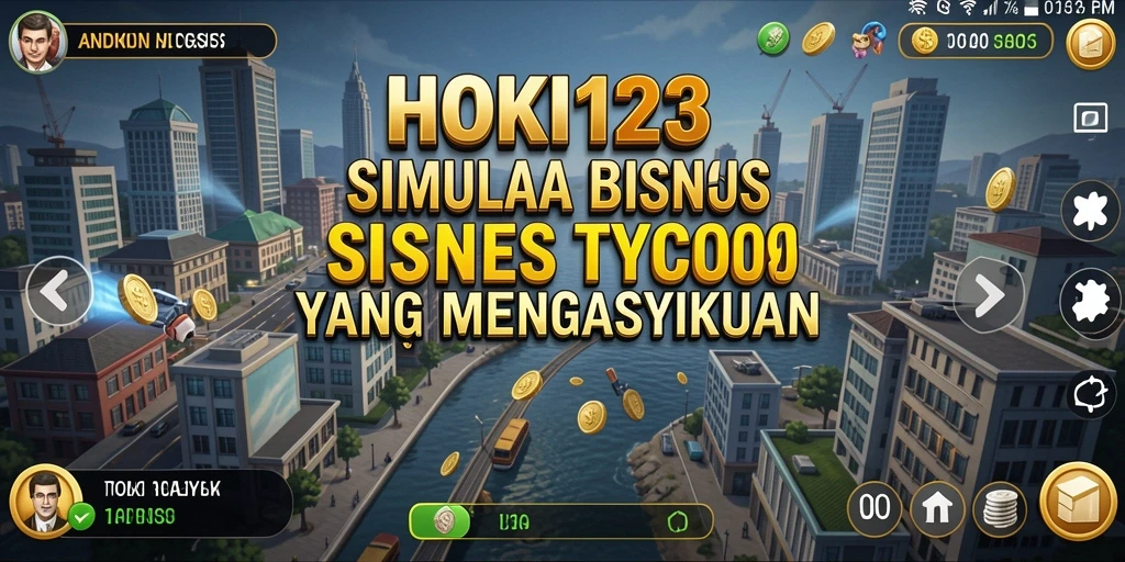 Screenshot utama HOKI123 menampilkan aksi seru dalam membangun bisnis Tycoon.