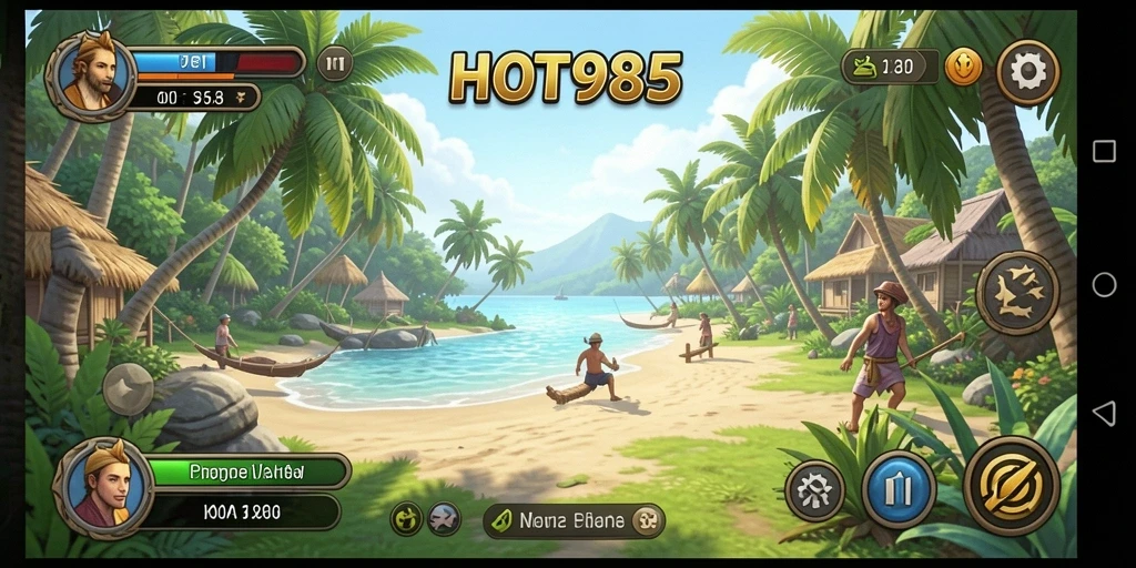 Tampilan gameplay HOT985 dengan grafis menarik dan tantangan seru.