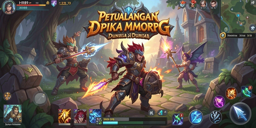 Tangkapan layar gameplay HR89 dengan aksi pertarungan multiplayer yang seru.
