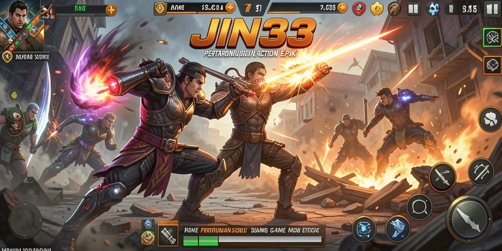 Gameplay Action mendebarkan dengan karakter yang dinamis.