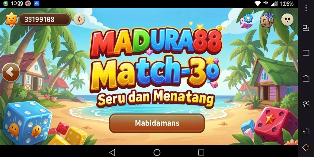 Gameplay seru MADURA88 yang penuh tantangan Match-3.