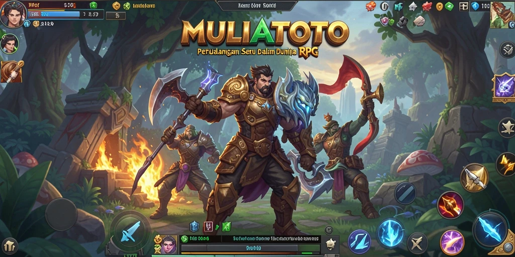 Screenshot dari gameplay seru MULIATOTO dengan pertarungan epik.