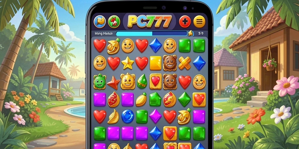 Tampilan gameplay PC777 yang penuh warna dan menantang.