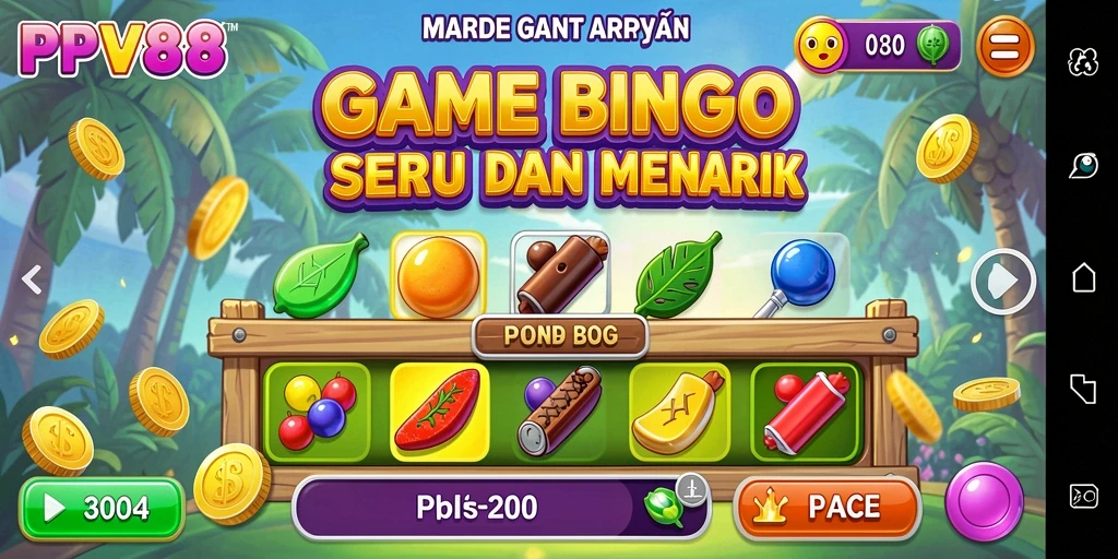 Gameplay PPV88 yang seru dan interaktif dalam permainan Bingo.