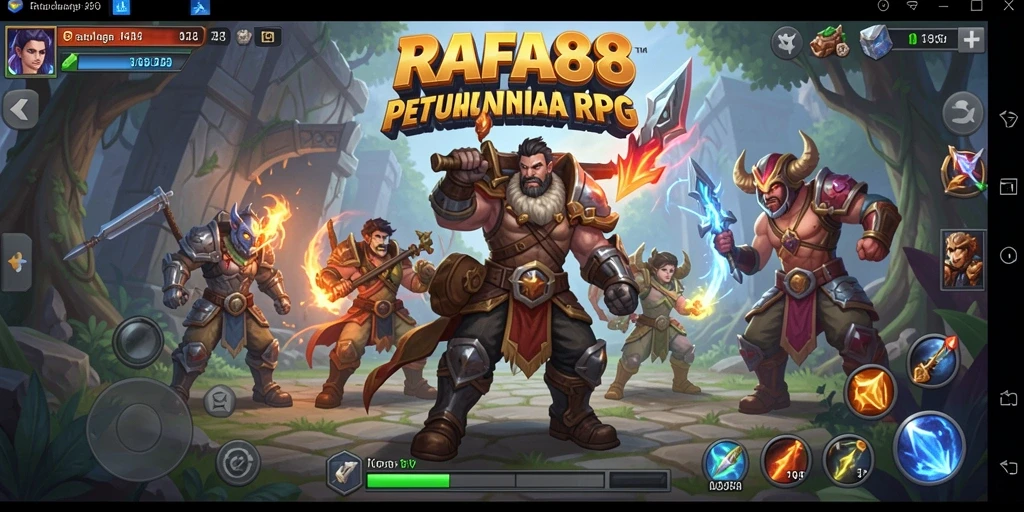 Tampilan menawan dari gameplay RPG yang kaya dan imersif.