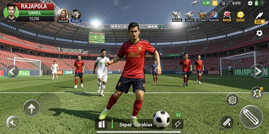 Tampilan gameplay nyata dalam <strong>RAJAPOLA</strong> yang memukau dan seru.