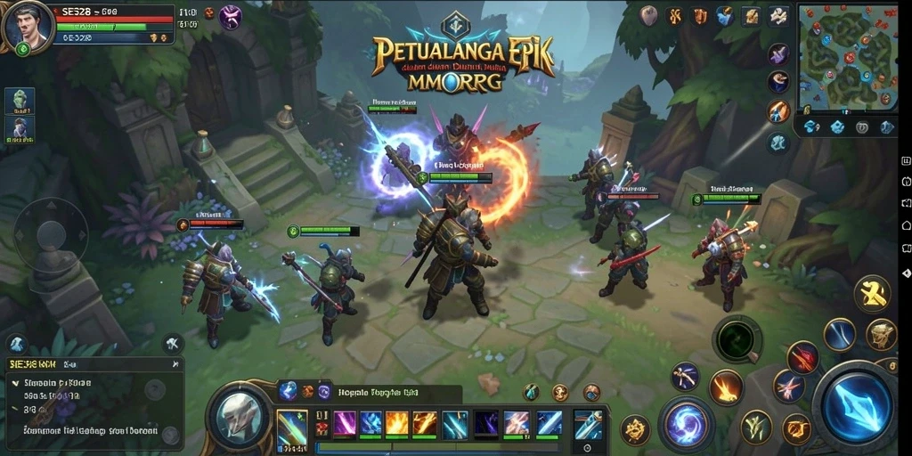 Screenshot menampilkan aksi seru dalam gameplay MMORPG SE328.