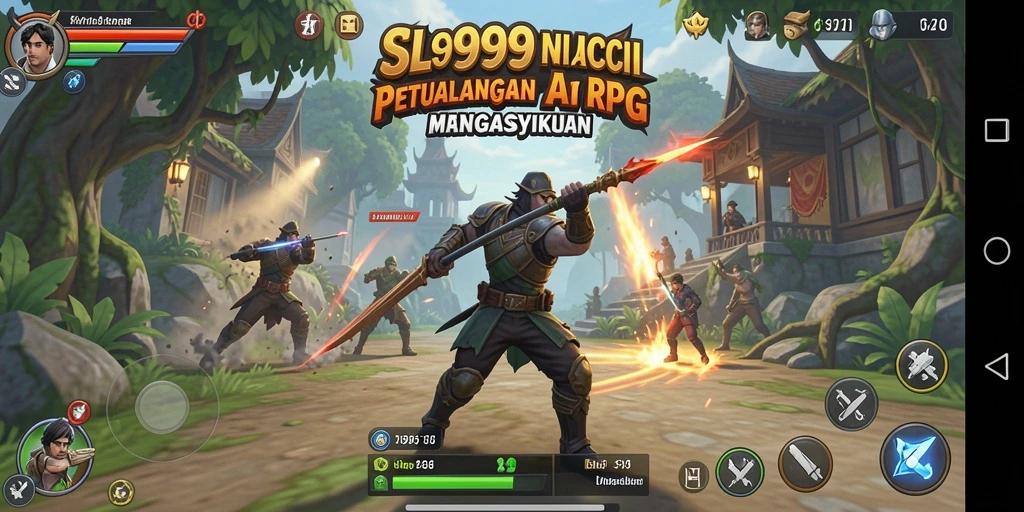 Screenshot gameplay SL999 yang menampilkan pertarungan menarik.
