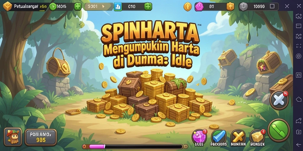 Tampilan penuh aksi dari gameplay SPINHARTA yang mengasyikkan.