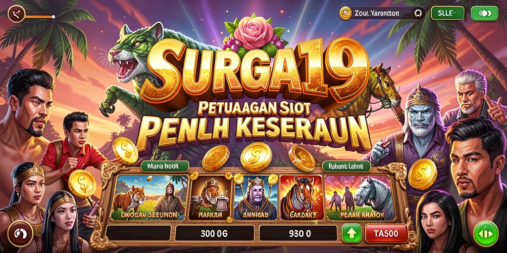 Tangkapan layar menampilkan gameplay seru di SURGA19 dengan tema slot yang menarik.