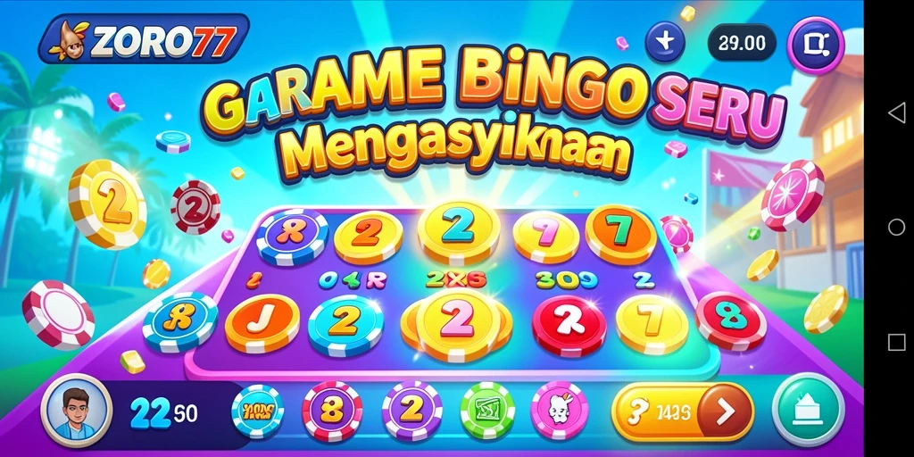 Tampilan gameplay seru di ZORO77 dengan pemain bersaing.